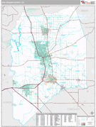 San Joaquin County, CA Digital Map Premium Style